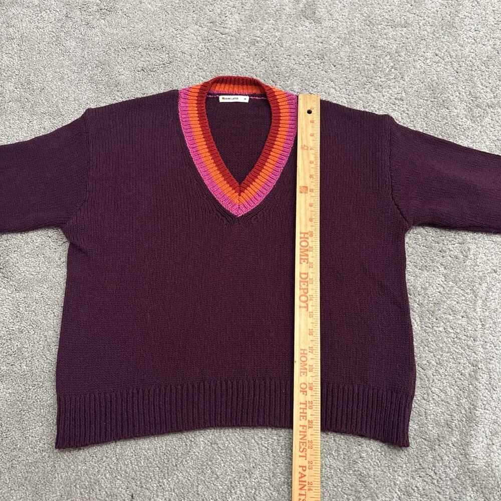 MARINE LAYER Women's Sweater Size Medium Merino Wool Blend Striped - Picture 4 of 6